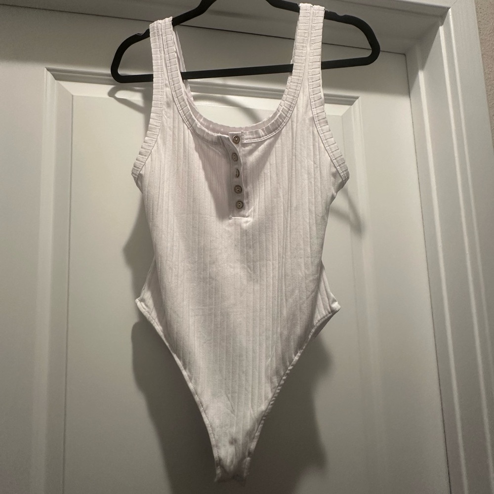 free People size medium white bodysuit